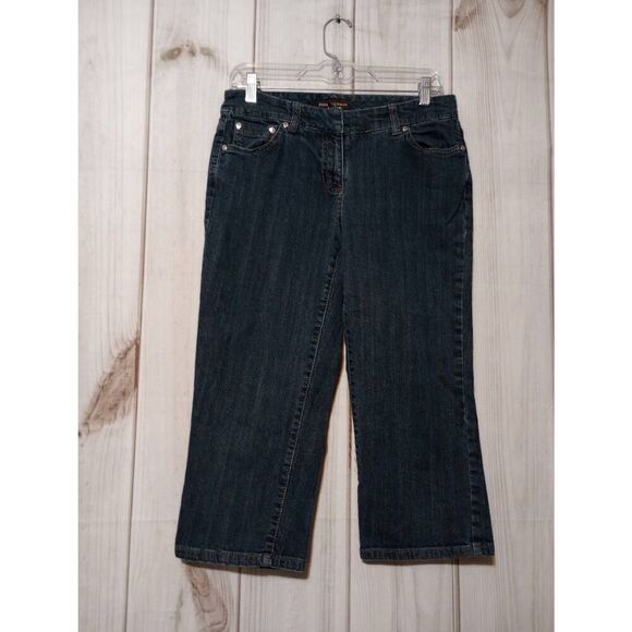 Dana Buchman Jeans Ladies‎ 6 Capri Dark Wash - Picture 1 of 7